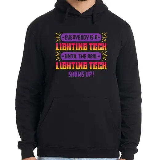 Felpa uomo con cappuccio tecnico dell39illuminazione tecnico del