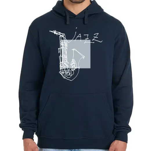 Tostadora Felpa con Cappuccio Uomo Blu Marino