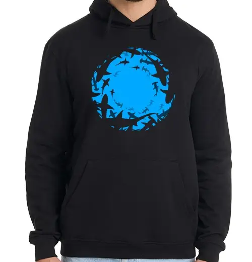 Felpa uomo con cappuccio Uomo, felpa con cappuccio, nera