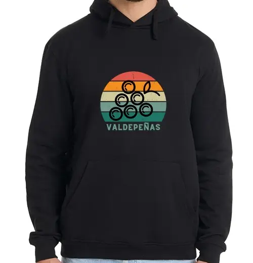 Felpa uomo con cappuccio valdepeñas