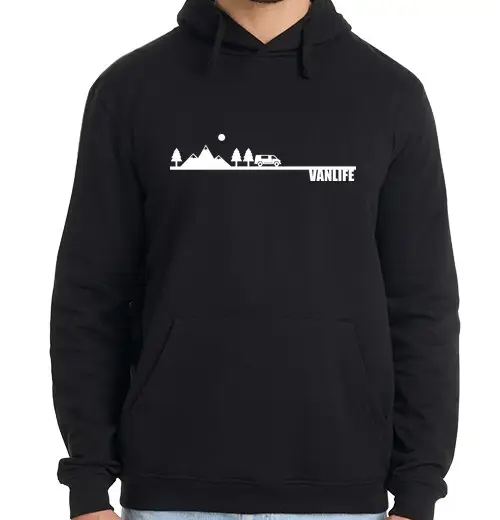 Felpa uomo con cappuccio vanlife