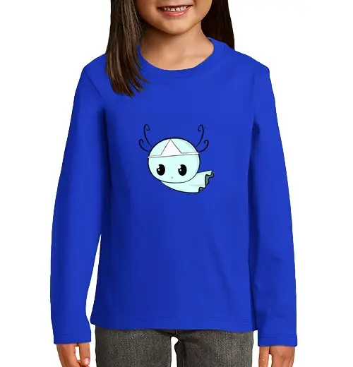 Maglietta bambino manica lunga piccolo fantasma
