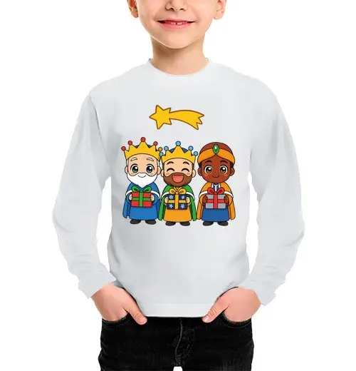 Maglietta bambino manica lunga re magi