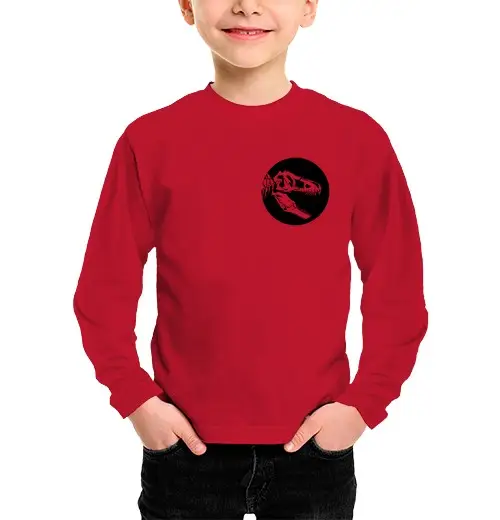 Maglietta bambino manica lunga t-rex
