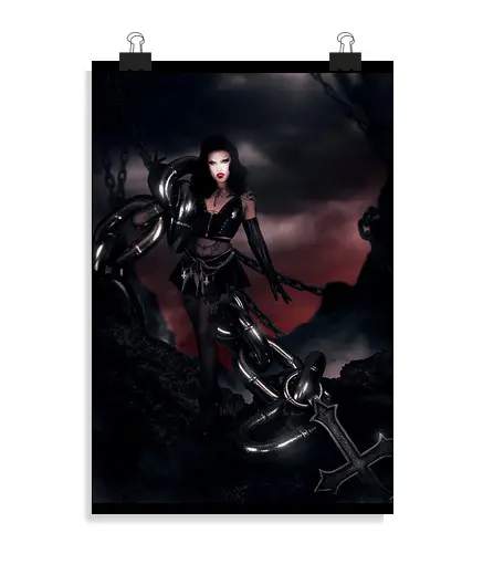Poster verticale 2 3 - (20 x 30 cm) glamnisss x kiki flash