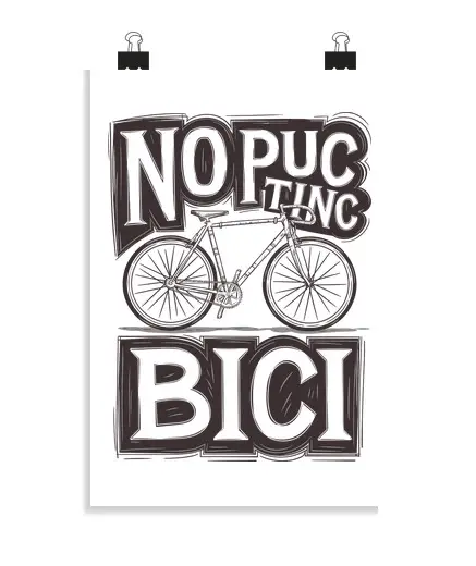 Poster verticale 2 3 - (20 x 30 cm) Non ho una bici