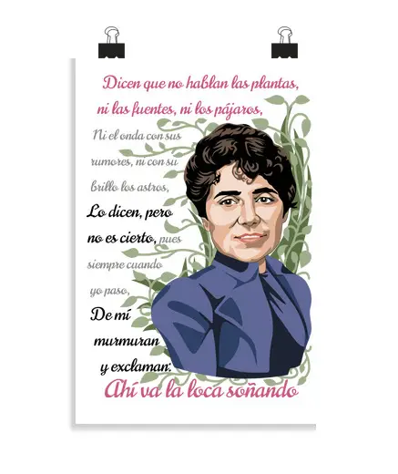 Poster verticale 2 3 - (20 x 30 cm) rosalia de castro