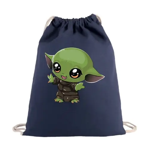 Sacca sportiva bebè yoda carino