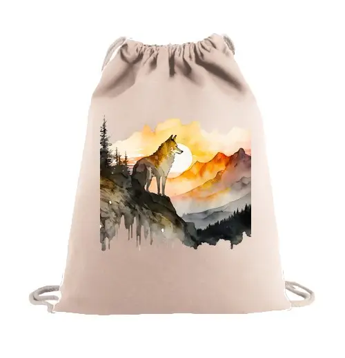 Sacca sportiva bel lupo