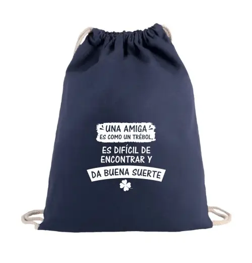 Sacca sportiva una amica è come un trifoglio fc