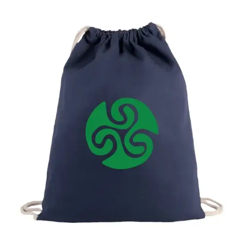 Sacca sportiva verde triscelle