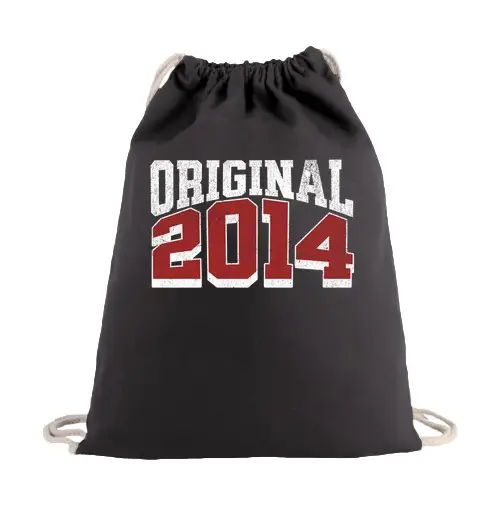 Sacca sportiva zaino tela originale anno di nascita 2014