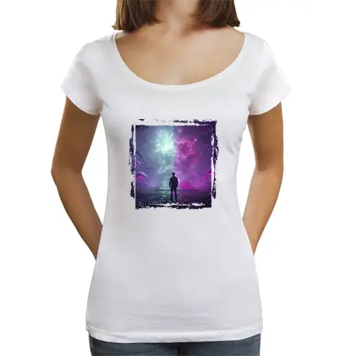 T-shirt da donna scollo amplio Loose Fit architetto del multiverso fc