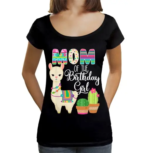 T-shirt da donna scollo amplio Loose Fit chiamata compleanno mamma della ragazza di compleanno
