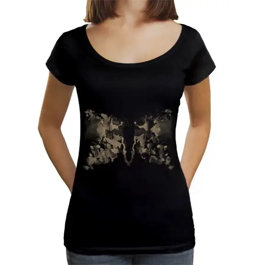 T-shirt da donna scollo amplio Loose Fit estetica fairy grunge fairycore