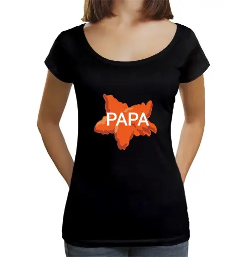 T-shirt da donna scollo amplio Loose Fit giorno del papà