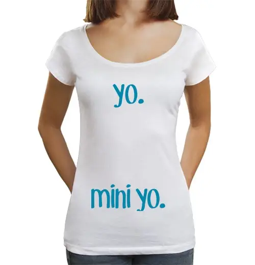 T-shirt da donna scollo amplio Loose Fit io in miniatura