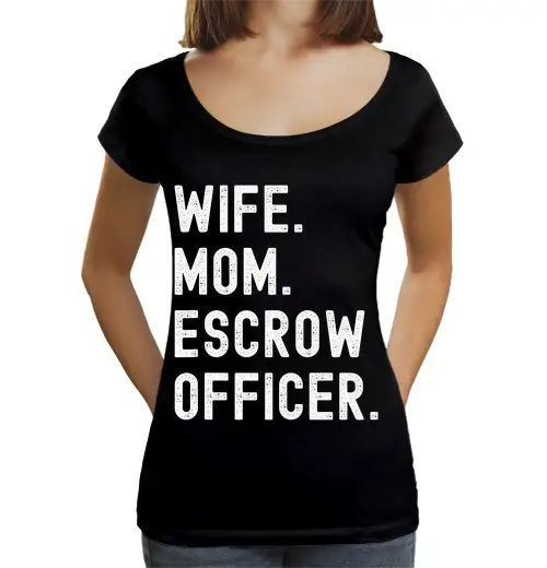 T-shirt da donna scollo amplio Loose Fit moglie dellagente di deposito mamma