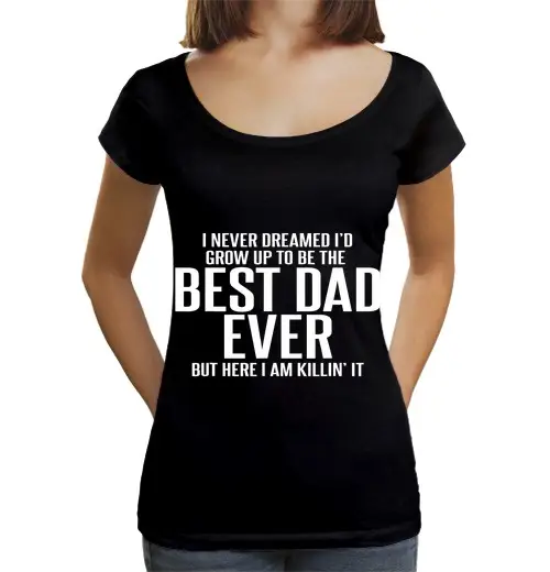 T-shirt da donna scollo amplio Loose Fit non ho mai sognato di crescere per diventare il