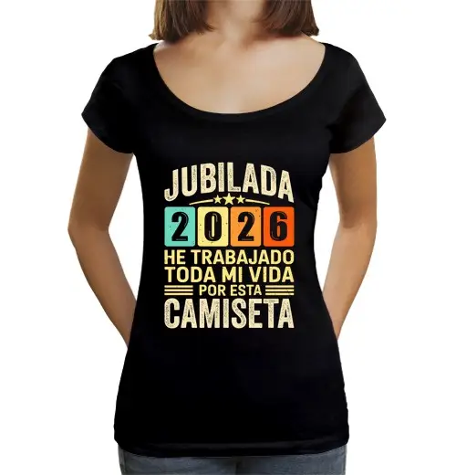 T-shirt da donna scollo amplio Loose Fit pensionata 2026 ho lavorato tutta la mi