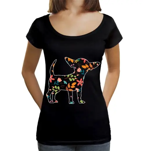 T-shirt da donna scollo amplio Loose Fit razza di cane amante degli animali uomini donne regalo