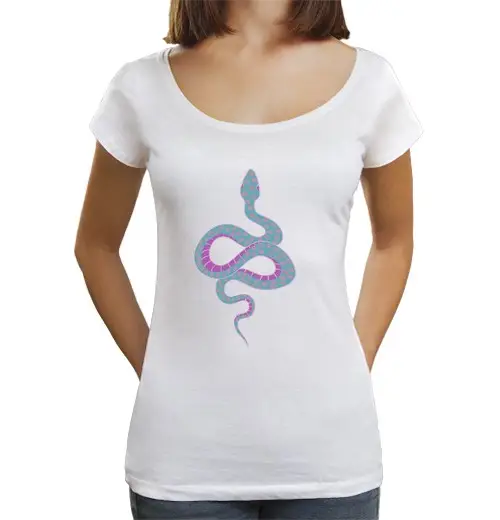 T-shirt da donna scollo amplio Loose Fit sarà fiorito