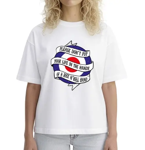 T-shirt donna boxy metti la tua vita oversize