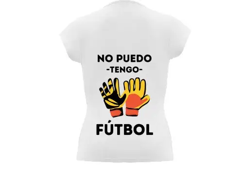 T-shirt donna colletto alla coreana per tero non posso divertenti a calcio