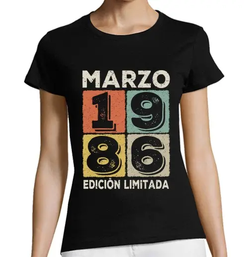 T-shirt donna taglio classico maniche corte Edizione marzo 1986