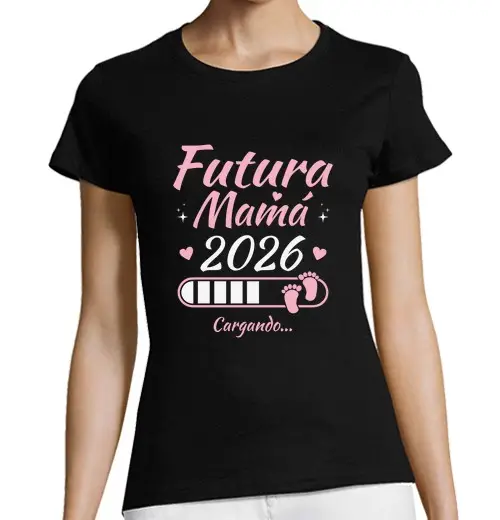 T-shirt donna taglio classico maniche corte futura mamma 2026 caricamento