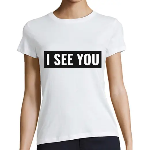 T-shirt donna taglio classico maniche corte maglietta fun