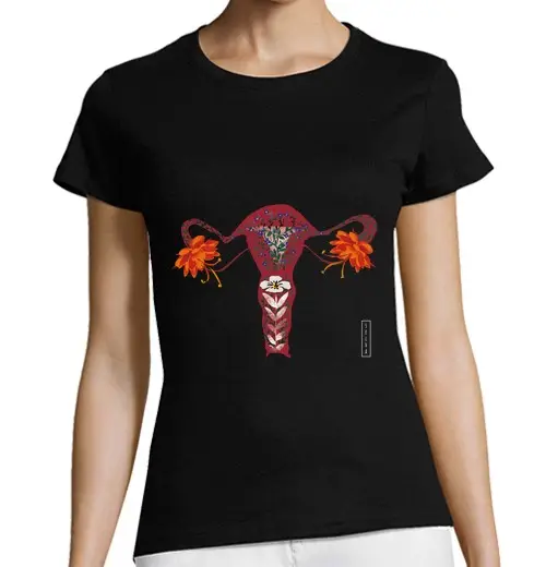 T-shirt donna taglio classico maniche corte t-shirt dell utero