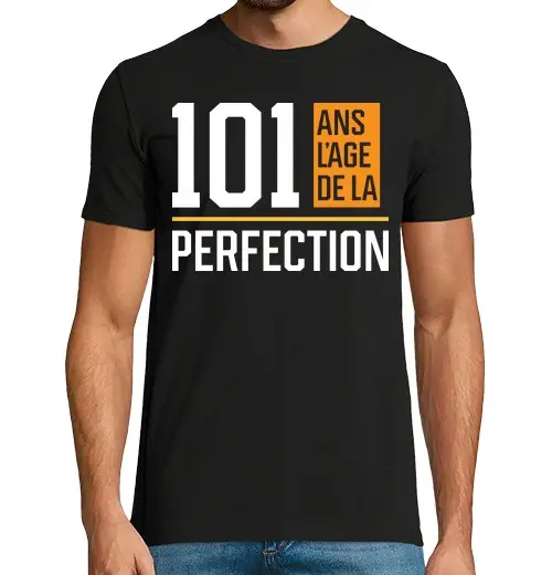 T-shirt uomo manica corta 101esimo regalo di compleanno per uomo