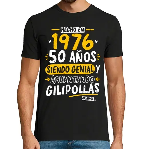 T-shirt uomo manica corta 1976 50 anni di genialità e