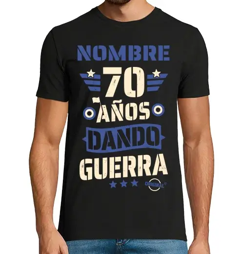 T-shirt uomo manica corta 70 anni di guerra