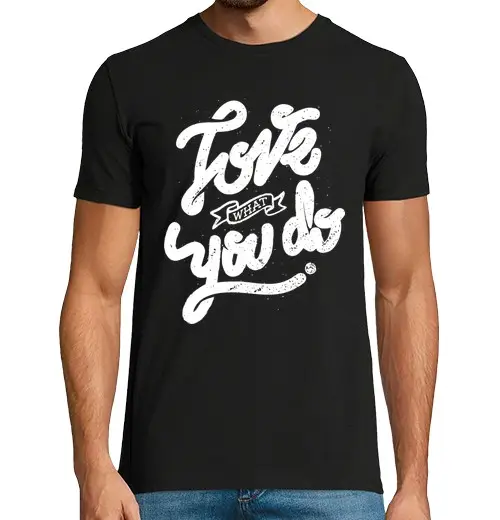 T-shirt uomo manica corta amo quello che fai