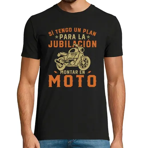 T-shirt uomo manica corta biker moto sì ho un piano per motociclista
