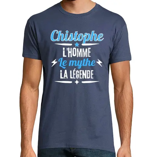 T-shirt uomo manica corta christophe il regalo dell39umorismo del