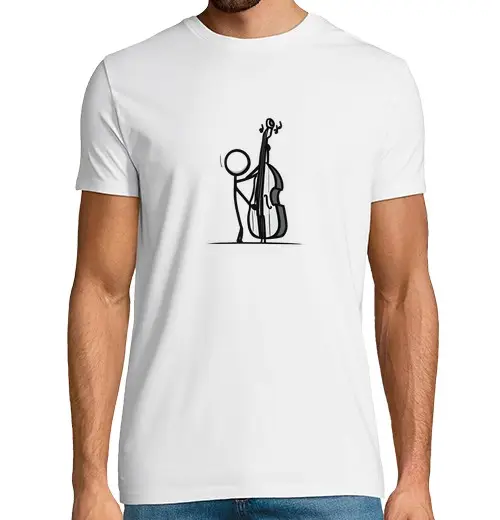 T-shirt uomo manica corta con lavoro minimal