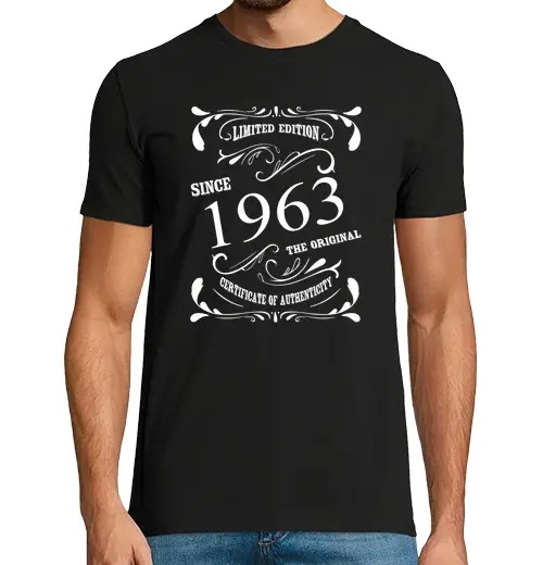 T-shirt uomo manica corta edizione limitata dal 1963