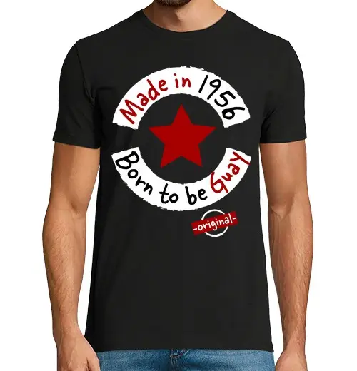 T-shirt uomo manica corta fatto nel 1956 nato per essere cool