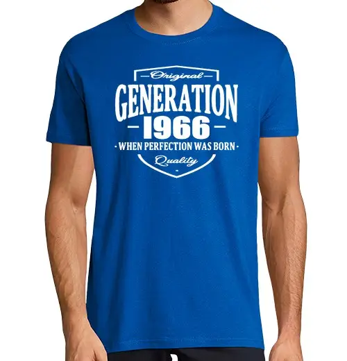T-shirt uomo manica corta generazione 1966