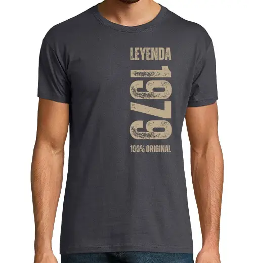 T-shirt uomo manica corta leggenda 1979 compleanno anniversario 0