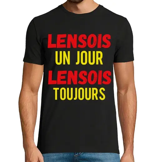 T-shirt uomo manica corta lensois un giorno sempre regalo origina