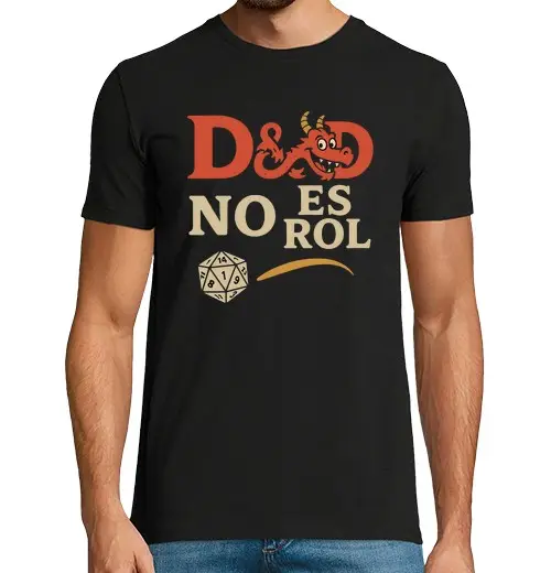T-shirt uomo manica corta maglietta dnd non sbaglia - è ruolo
