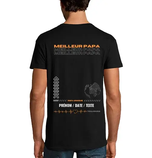 T-shirt uomo manica corta miglior papà - c