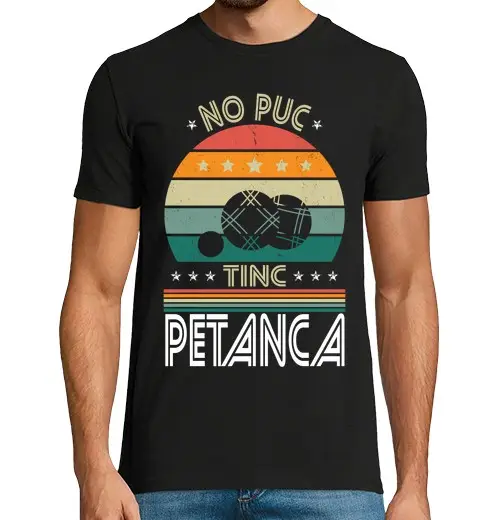 T-shirt uomo manica corta non posso, ho la boccia catalana