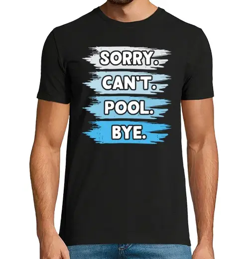 T-shirt uomo manica corta Non posso ho una piscina