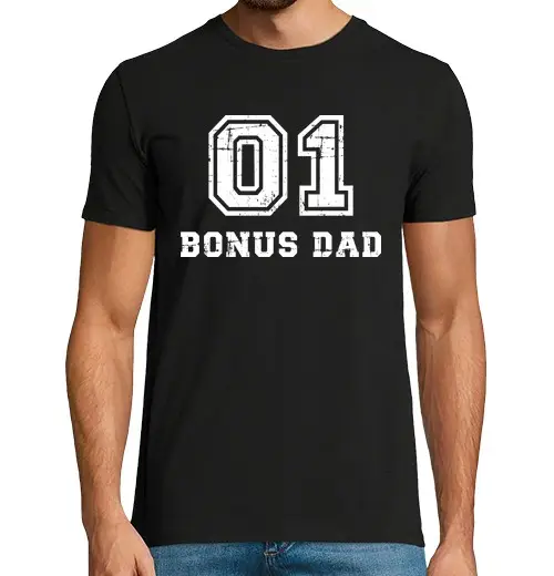 T-shirt uomo manica corta numero uno no 1 bonus papà