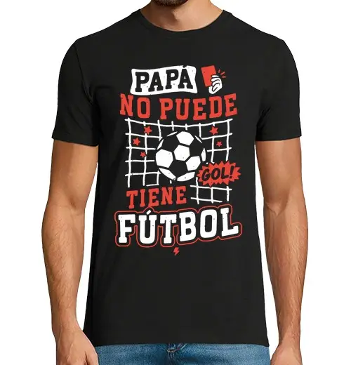 T-shirt uomo manica corta papà non può avere calcio regali festa del papà